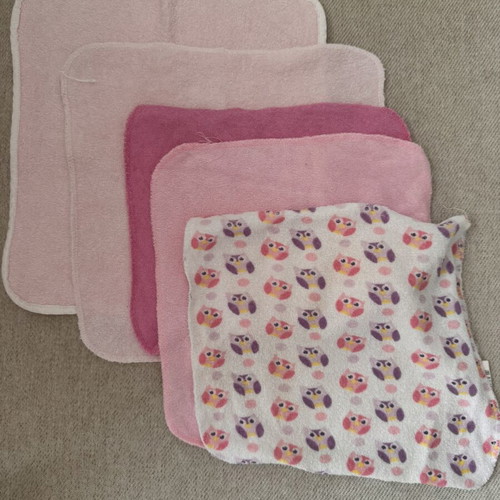 Feeding Cloths used, set of 5 pieces