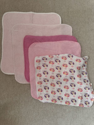 Feeding Cloths used, set of 5 pieces