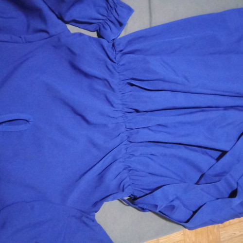 Light airy dress blue royal 6 years like new, unworn