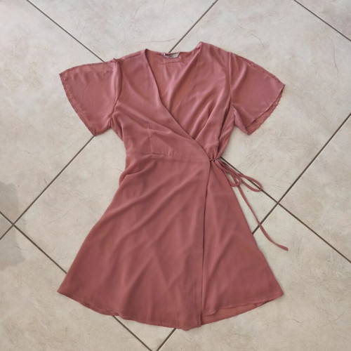 Only pink mini dress like new, elegant and airy
