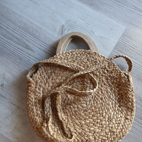 Zara straw crossbody bag like new, beige