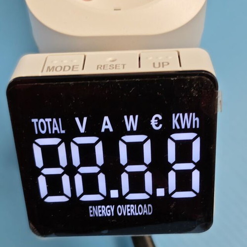 Electricity Meter with LCD Screen 16A 3680W New, pack of 2