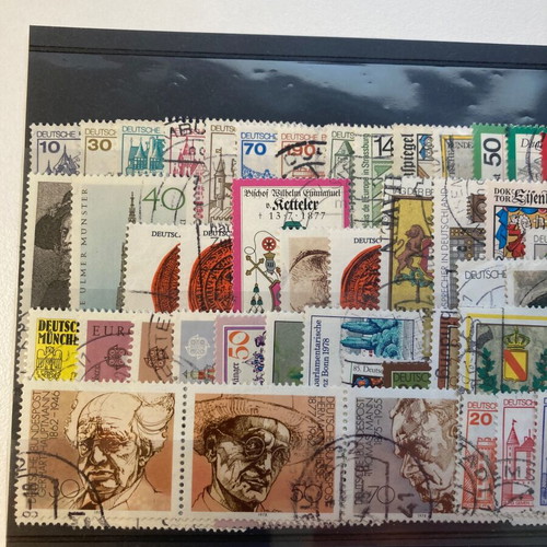 German stamps used complete series 1977-78