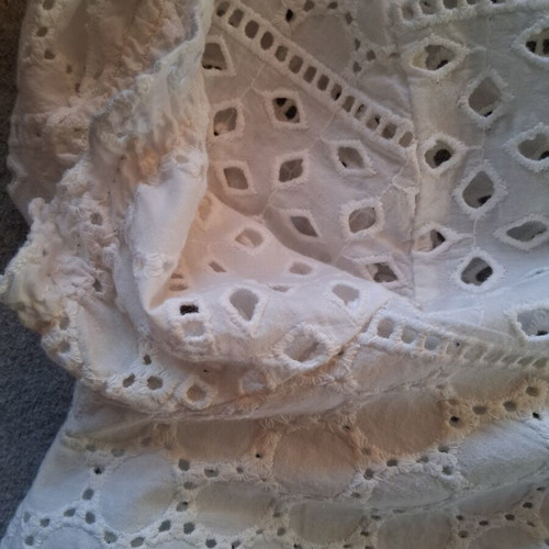 BSB Transparent Top with Lace like new, white, size M