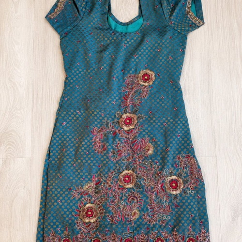 HANDMADE SILK DRESS