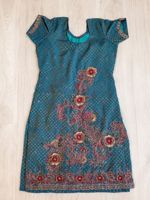 HANDMADE SILK DRESS