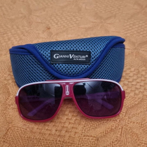 Gianni Venturi kids sunglasses used, unisex, red