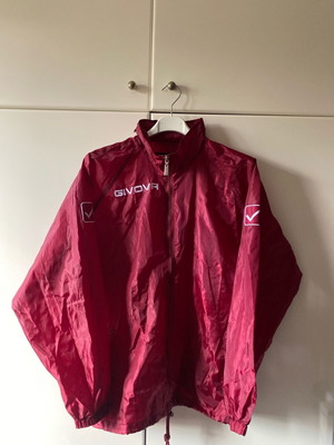 Givova windbreaker jacket burgundy size S new with hood