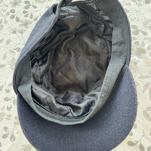 Blue flat cap
