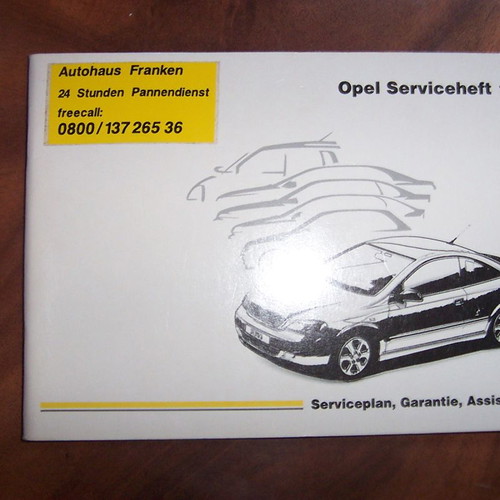 Opel Vectra service book used
