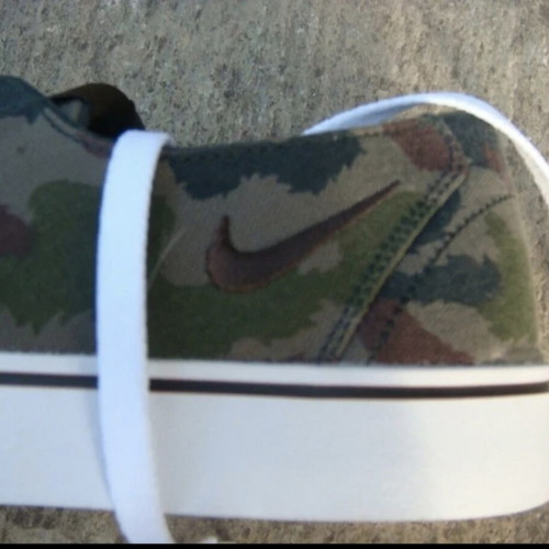 Nike canvas shoes military style like new