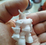 Buffalo figure printed new