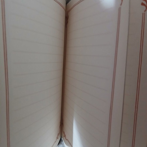 Vintage notebook handmade from wood and leather, hand-painted