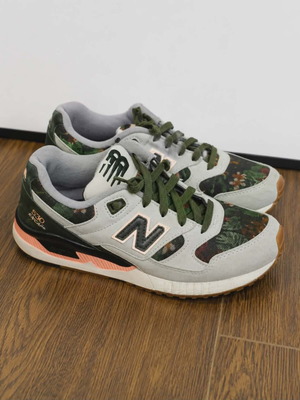 New Balance 530 EncapFloral women's leather sneakers used size 37.5 gray
