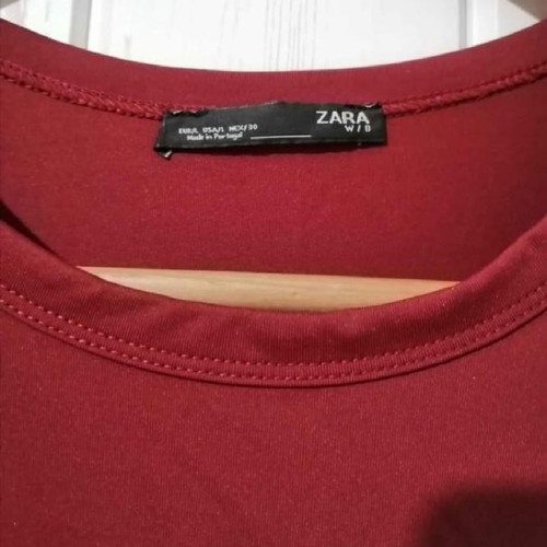 Midi lycra dress burgundy new size M