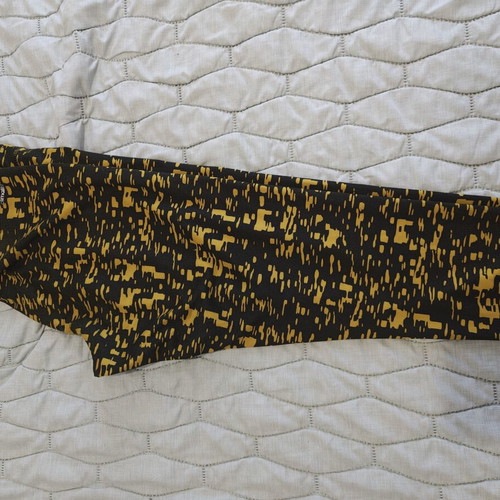 Adidas Climalite leggings, size small, black and yellow