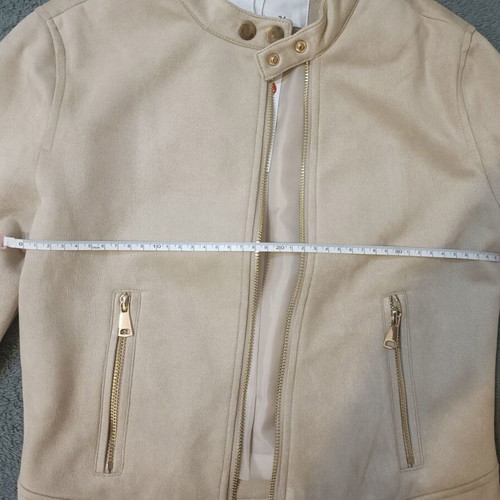 Sinsay beige jacket new, eco suede, size XS