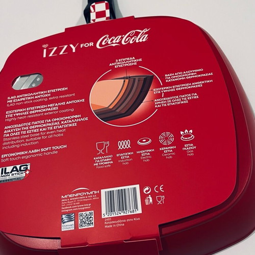 Izzy x Coca-Cola Non-Stick Frying Pan 28cm new
