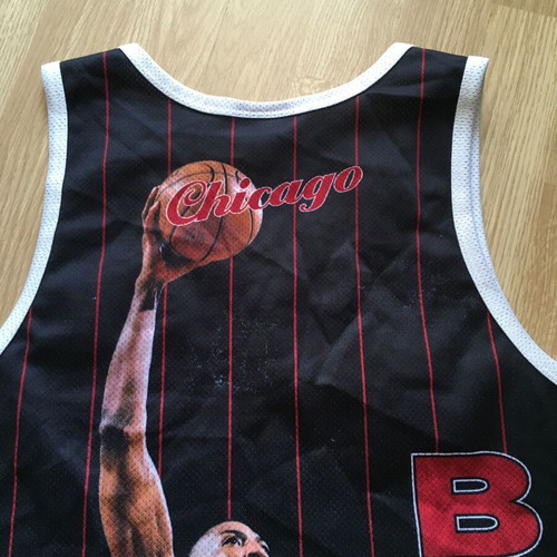 Mitchell & Ness Chicago Bulls Pippen 97 Finals Black Basketball Jersey used