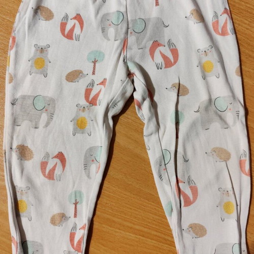 Zara pajamas 98 cm used, white multicolor