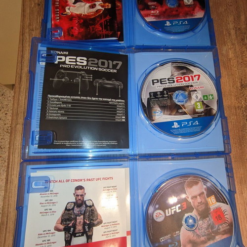 PS4 Games Bundle: UFC 3, PES 2017, NBA 2K16 Stephen Curry Edition