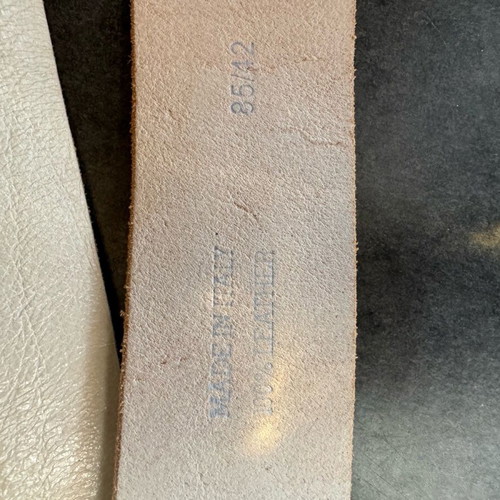 Frankie Morello leather belt like new, beige, size 85