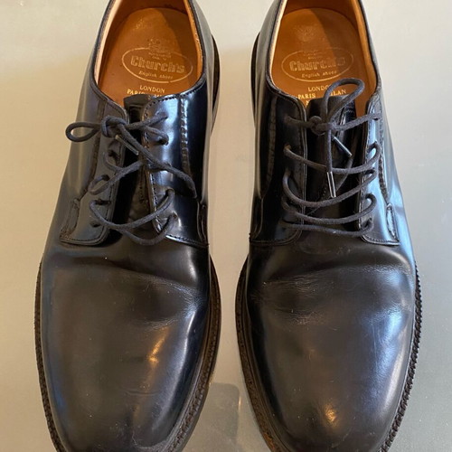 Church’s men's leather derby shoes like new, black, size 43