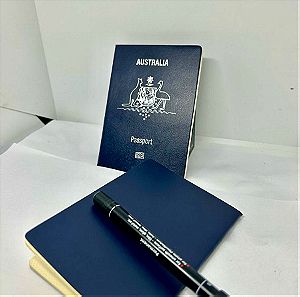 Σημειωματάριο συλλεκτικό διαβατήριο αυστραλίας αναμνηστικό