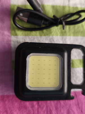 Mini LED flashlight with USB charging, 3 modes and magnet