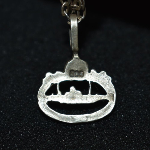 Silver U-Boat German Navy pendant used, silver 800