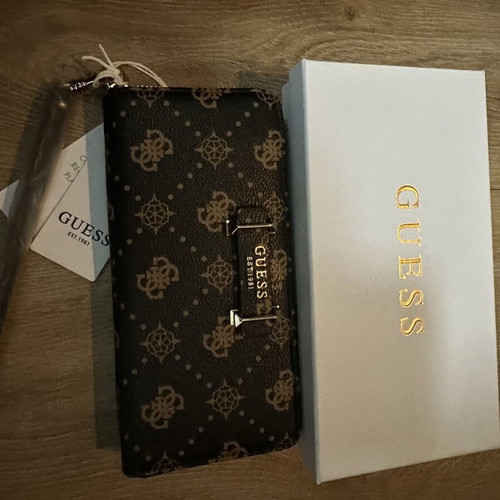 Guess wallet new, brown, 20x10 cm
