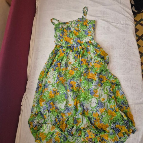Dress with bolero like new, multicolor green, sizes S-M