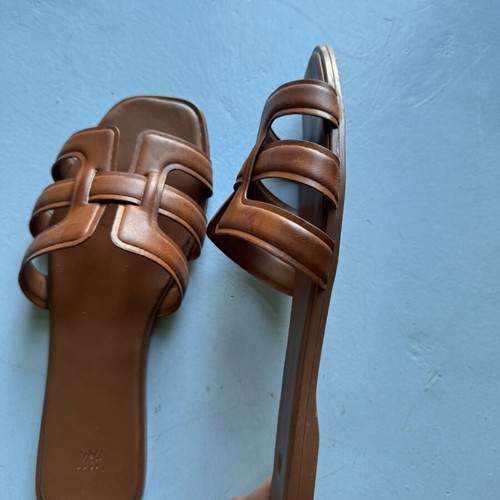 H&M Brown Square Sandals size 38 like new