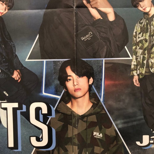 BTS j-14 giant poster new 4-page from magazine