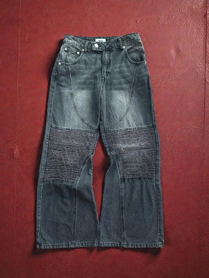 Atmos Pink Biker Denim black jeans size S like new