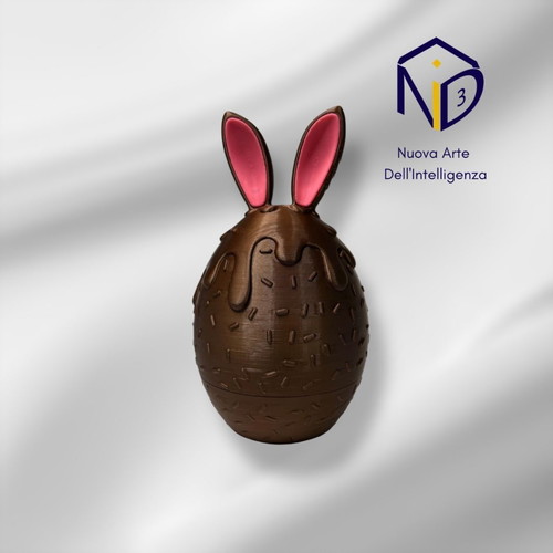 Chocolate Easter Egg 3D Printed Candy Container new