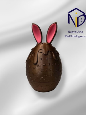 Chocolate Easter Egg 3D Printed Candy Container new