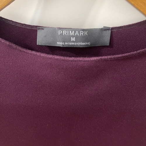 Primark Sleeveless Top Burgundy Purple Size M Like New