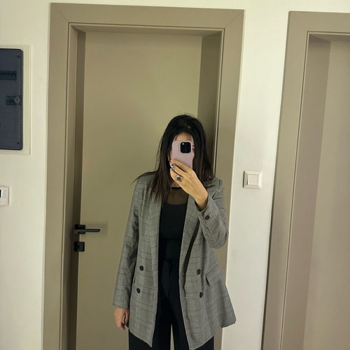 Manosque jacket used, size S, colorful checkered