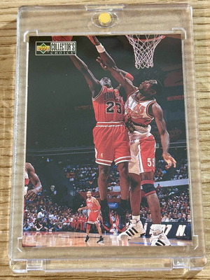 Κάρτα Michael Jordan Chicago Bulls NBA Upper Deck 1997 σε ακρυλική θήκη σαν καινούργιο