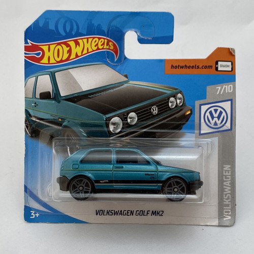Volkswagen Golf MK2 blue Hot Wheels car