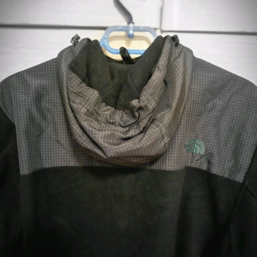 The North Face Black and Gray Hybrid Performance Jacket used, small