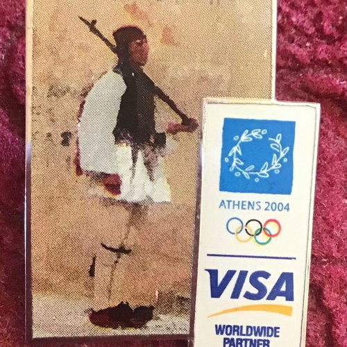 Athens 2004 Pin Visa Evzonas new