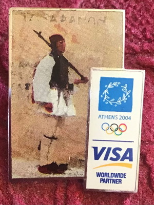 Athens 2004 Pin Visa Evzonas new