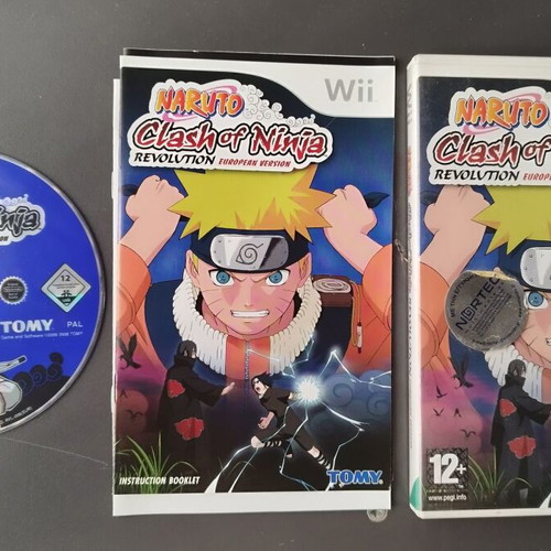 Nintendo Wii Naruto Clash of Ninja Revolution used