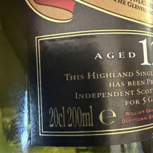 Glenfiddich συλλεκτικό σετ 3x200ml και 6x50ml μπουκάλια, σύνολο 9