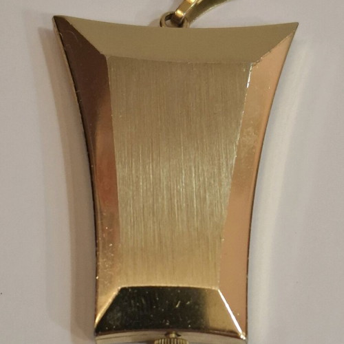 Vintage Sheffield gold tone watch uniquely shaped 1970s used, not working