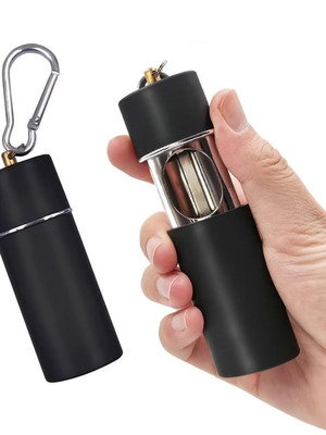 Black pocket ashtray new