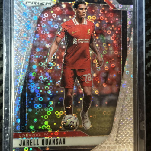 2024-25 Panini Prizm Premier League Jarell Quansah White Sparkle Prizm card