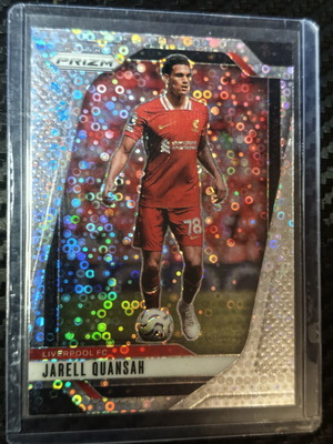 2024-25 Panini Prizm Premier League Jarell Quansah White Sparkle Prizm card
